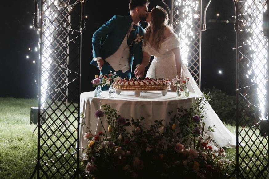 Taglio torta con sparkular