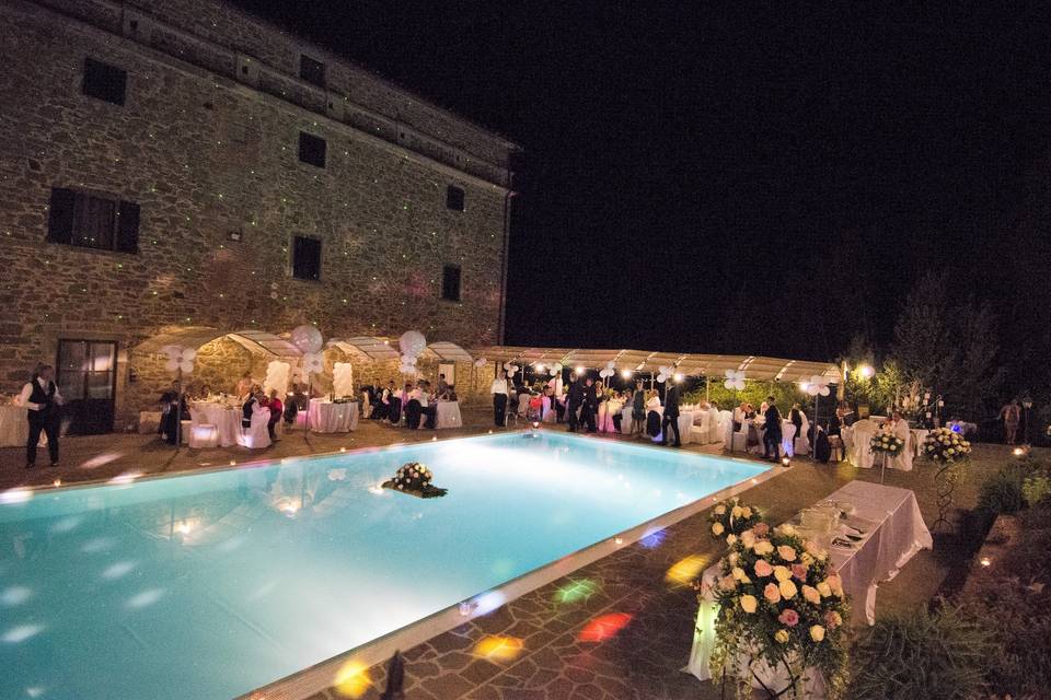 Wedding pool party