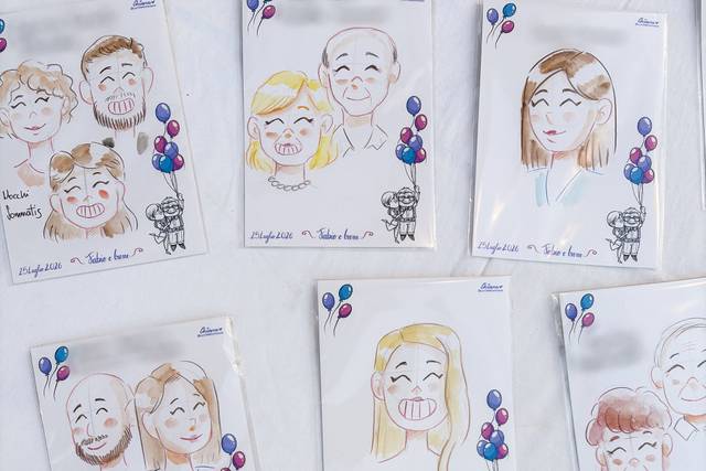 Live sketching per matrimoni
