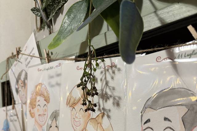 Live sketching per matrimoni