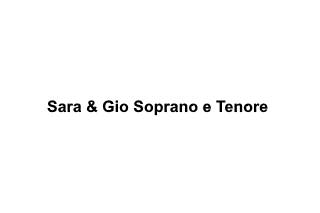 Sara & Gio Soprano e Tenore logo