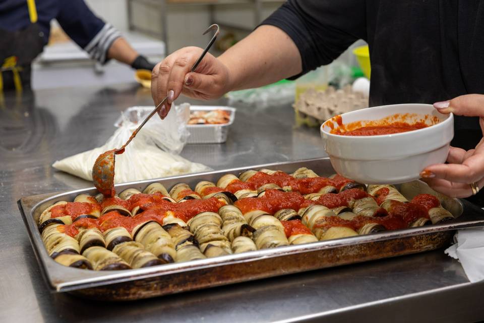 Involtini di melanzane