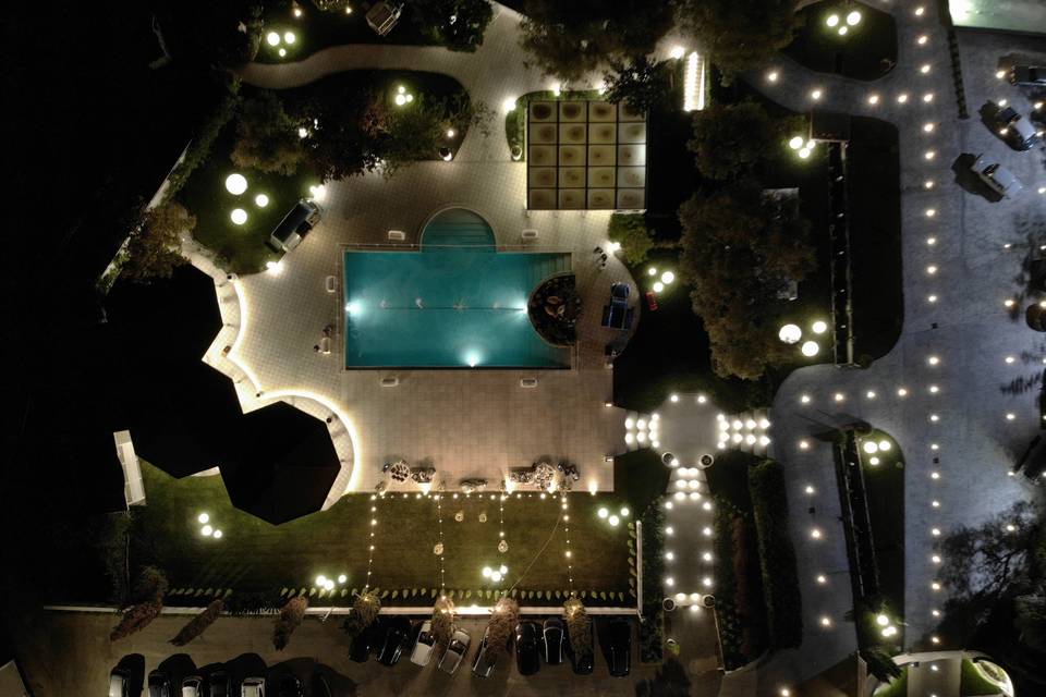 Giardini piscina vista