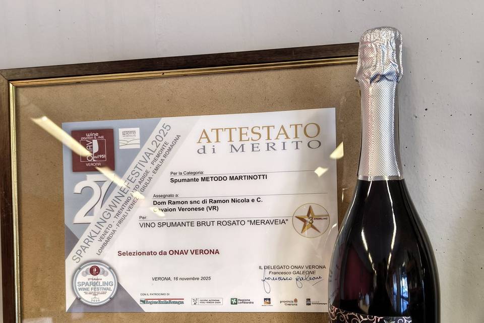 Spumante premiato 2025