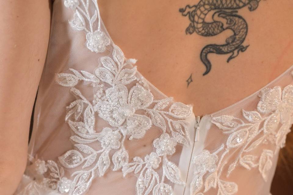 Pizzo tulle e glitter