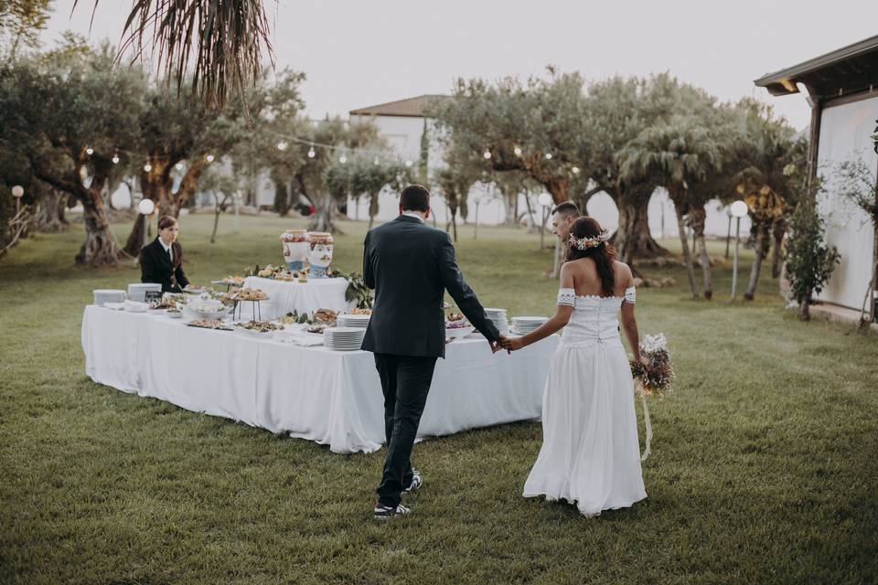 Il buffet sul prato