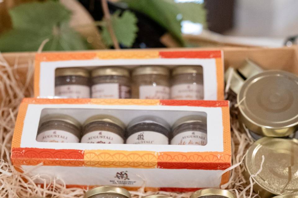 Marmellate come segnaposto
