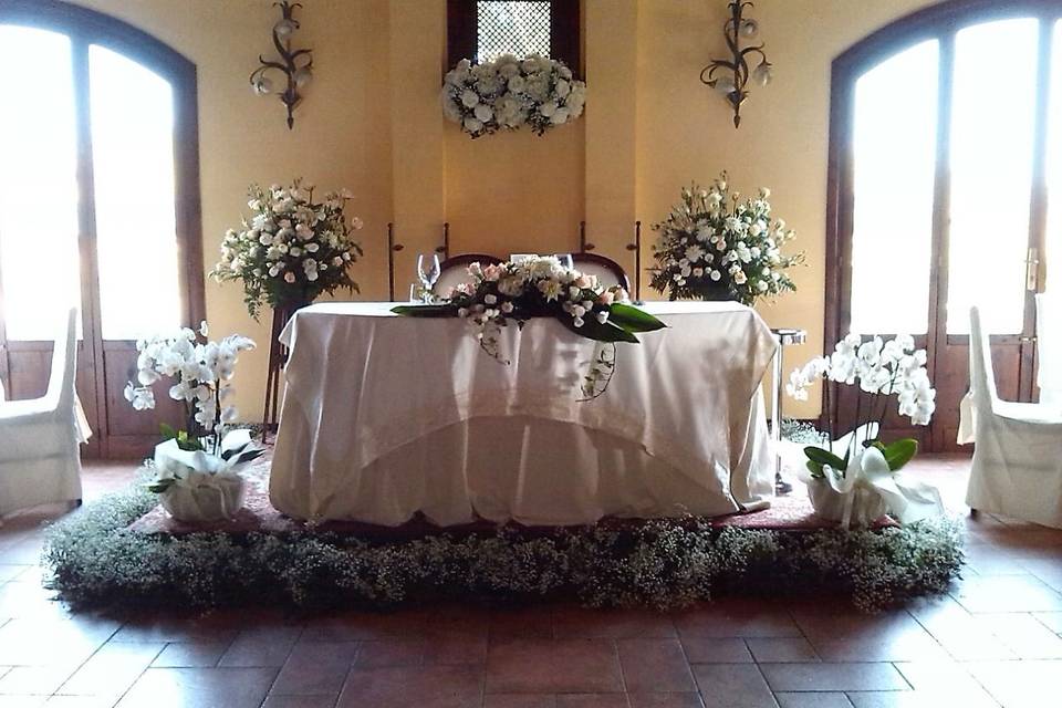 Addobbo casa della sposa