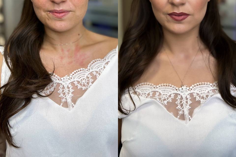 Before / after bride look