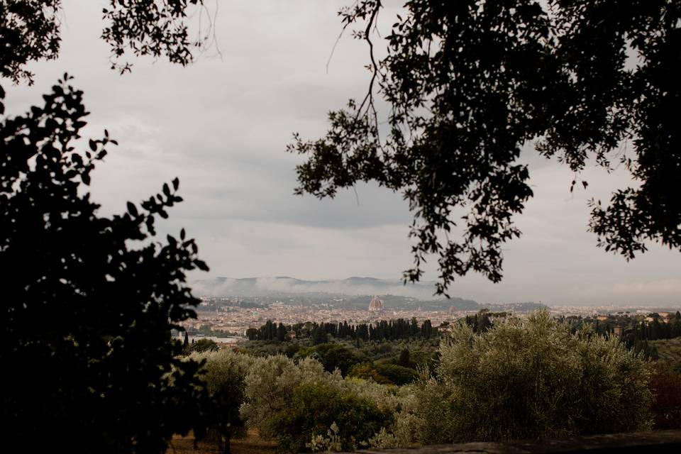 Giardino Querce vista Firenze