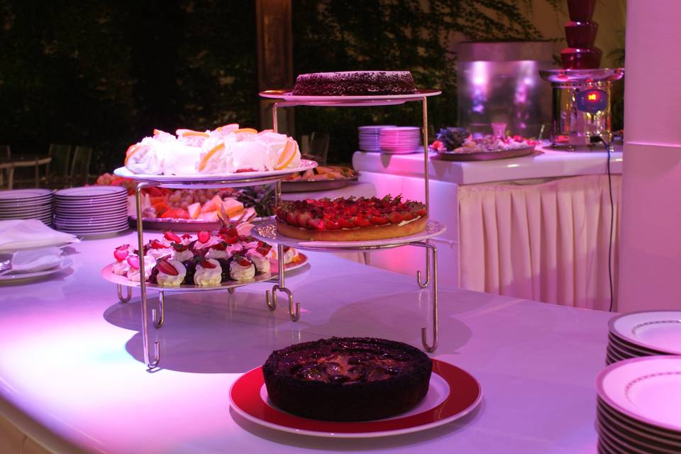 Buffet dei dolci piscina