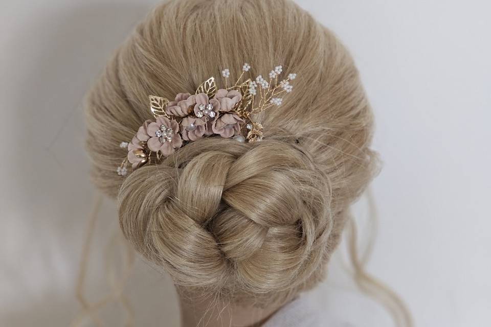 Chignon con treccia