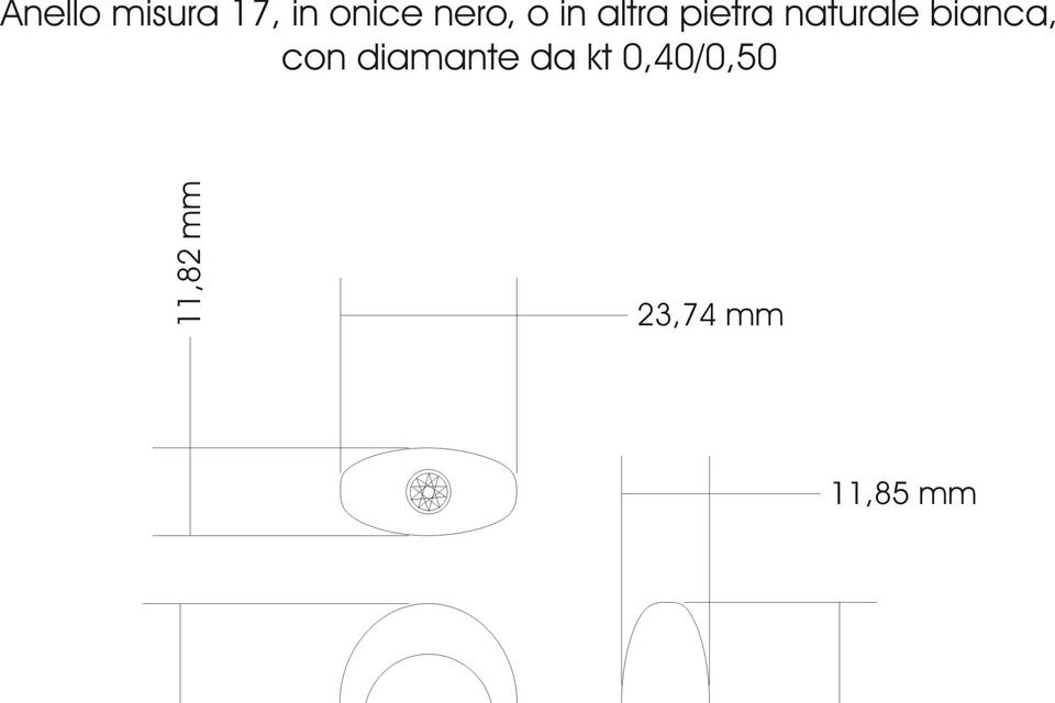 Progetto di anello eseguito al computer