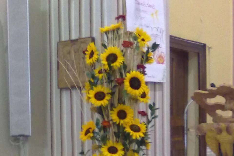 Fascio con girasoli