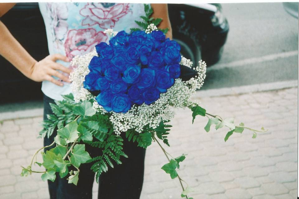 Bouquet rose blu