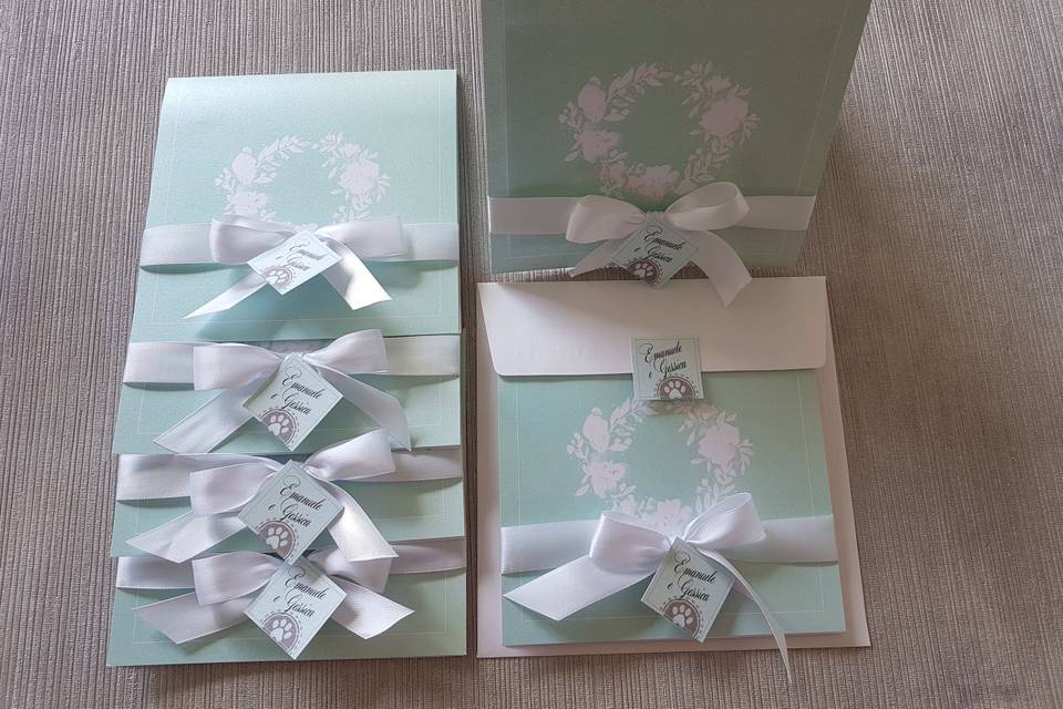 Partecipazione color tiffany