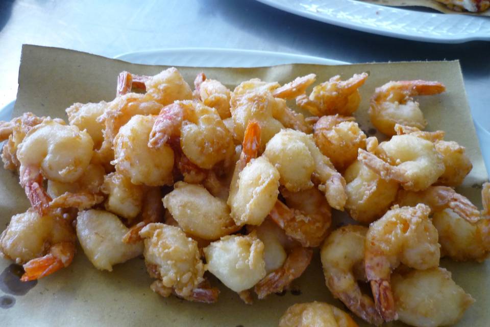Gamberetti in pastella