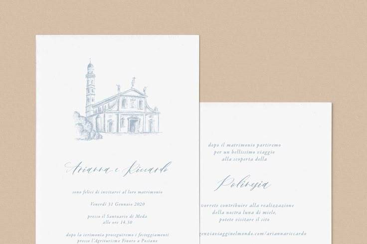 Invito con illustrazione