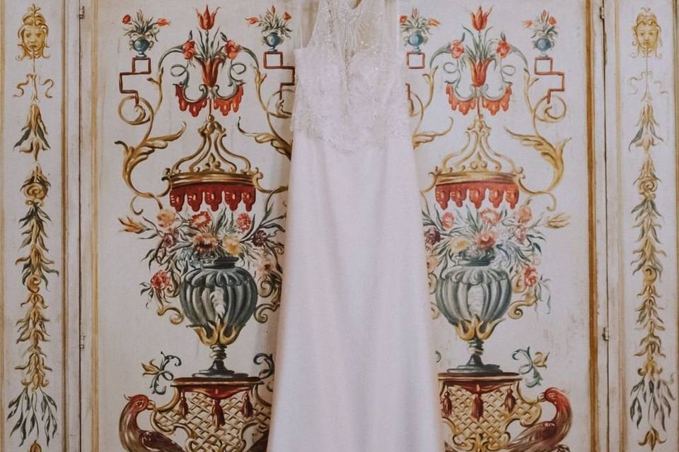 Dettaglio vestito sposa