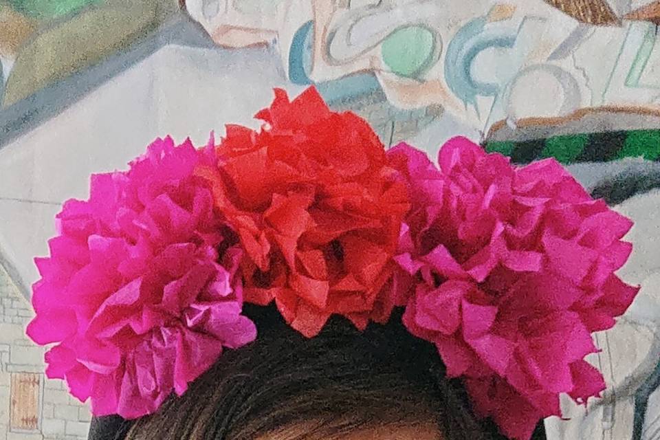 Attività creativa:corona fiori