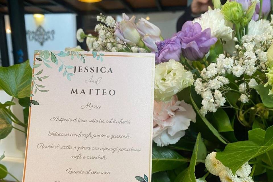 Menù posizionato