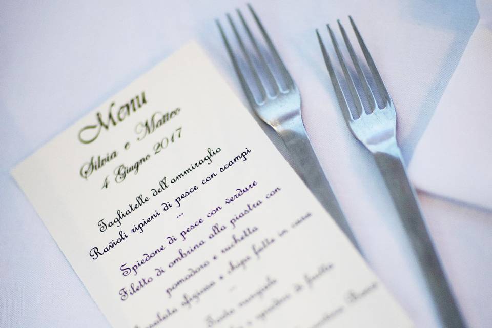 Menu matrimonio