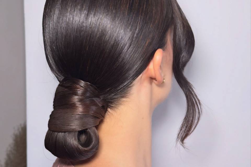 Modern sleek bun