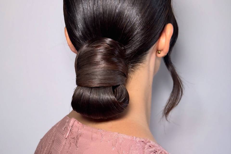 Modern sleek bun