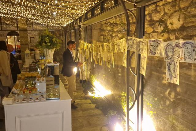 Ritratti bomboniera esposti