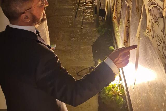 Ritratti bomboniera esposti