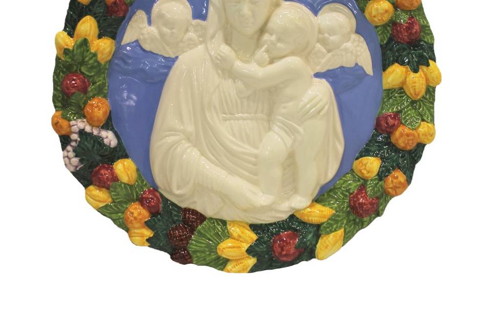 Placca in ceramica Madonna