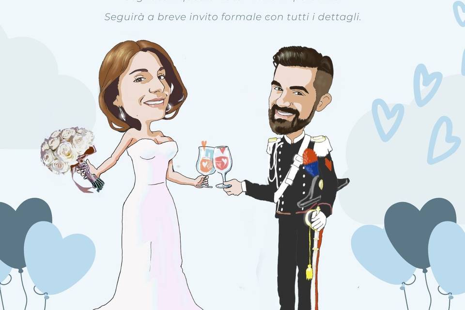 Caricatura sposi