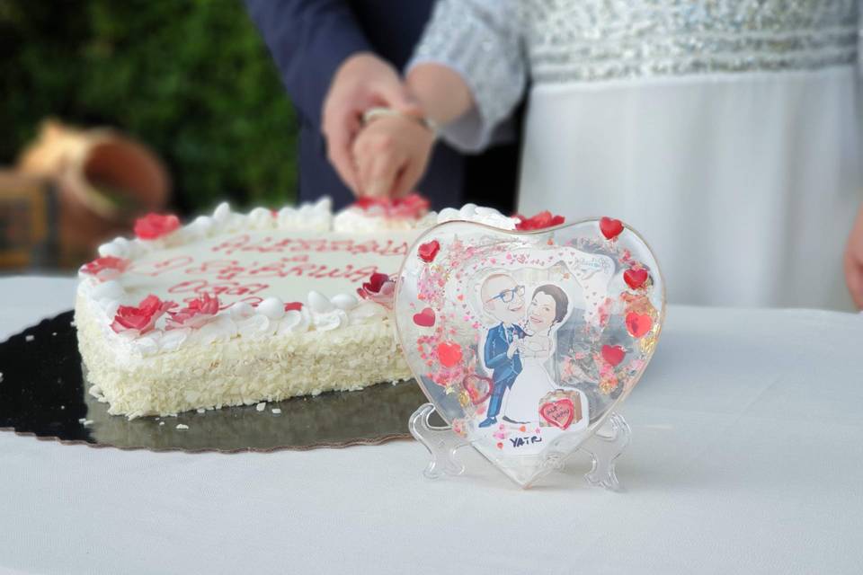 Cake topper con caricatura