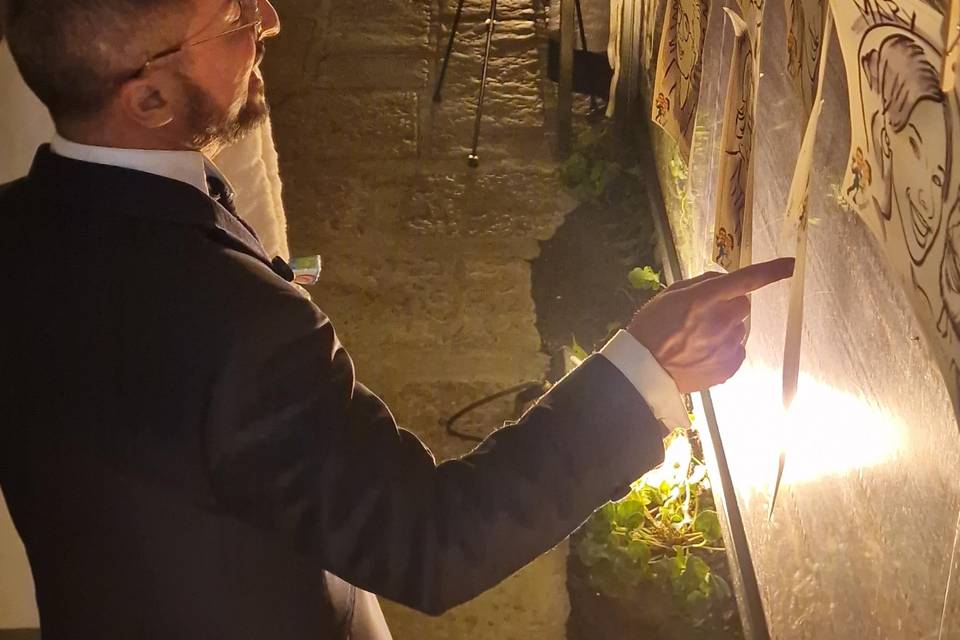 Ritratti bomboniera esposti