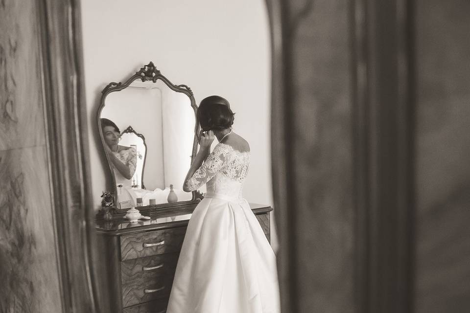 Reportage preparativi sposa