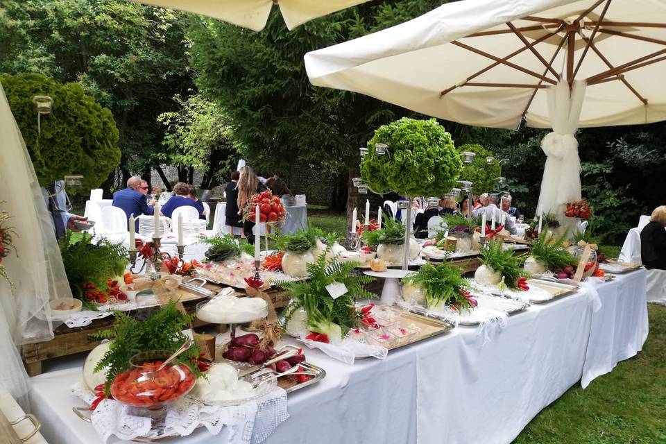 Buffet nel parco