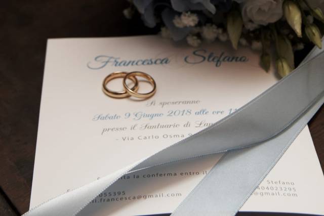 Bouquet bianco e blu