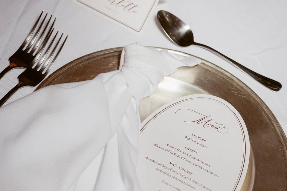 Oval menu