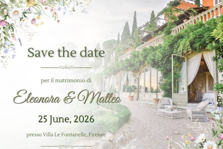 Save The Date Matrimonio