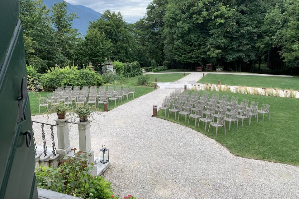 Giardino Ovest Allestimento