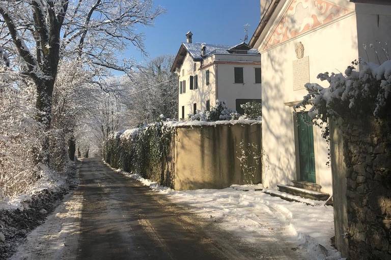 Vista da viale di cart - neve