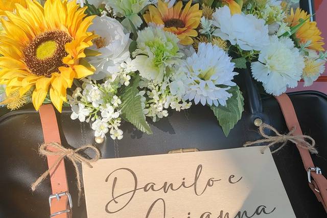 Targhetta sposi 500 in Love