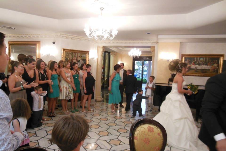 Lancio del bouquet