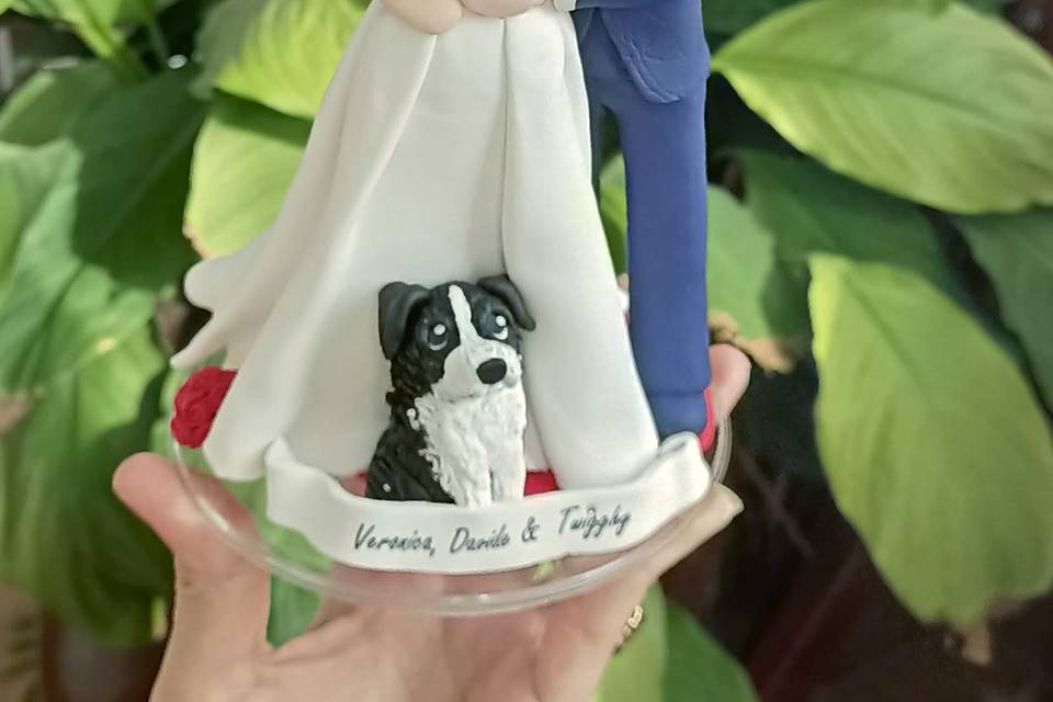 Cake topper matrimonio