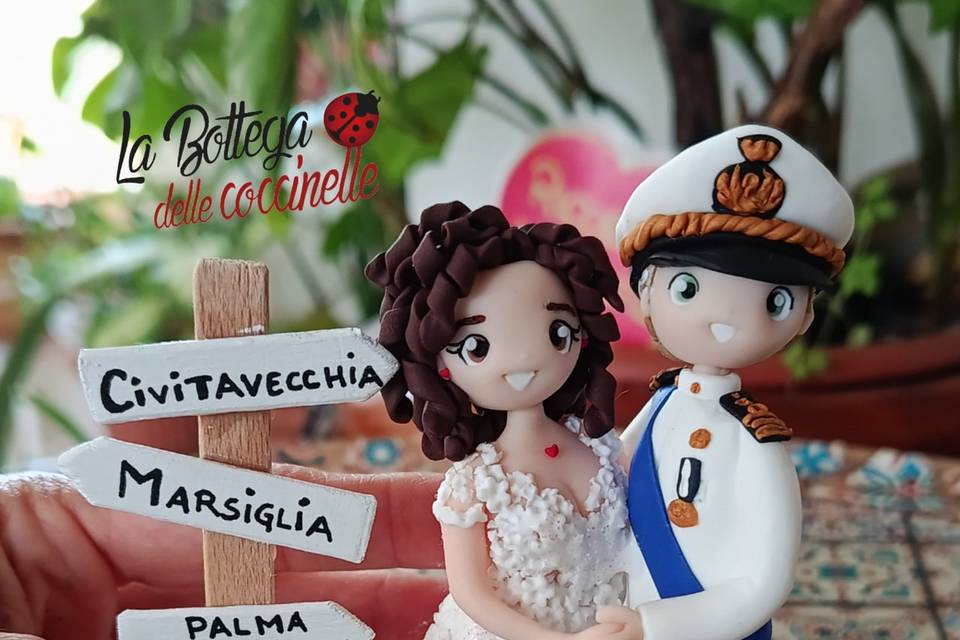Cake topper sposi