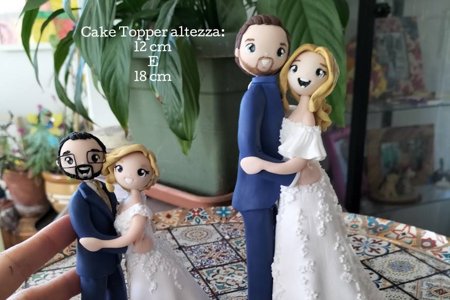 Cake topper sposi