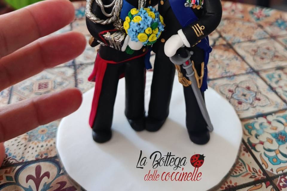 Cake topper in divisa