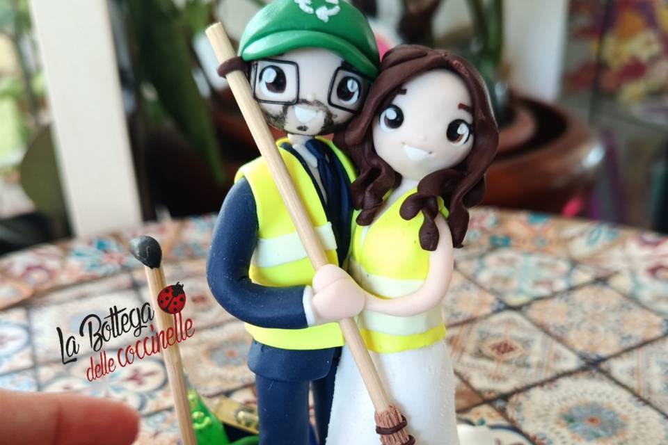 Cake topper sposi