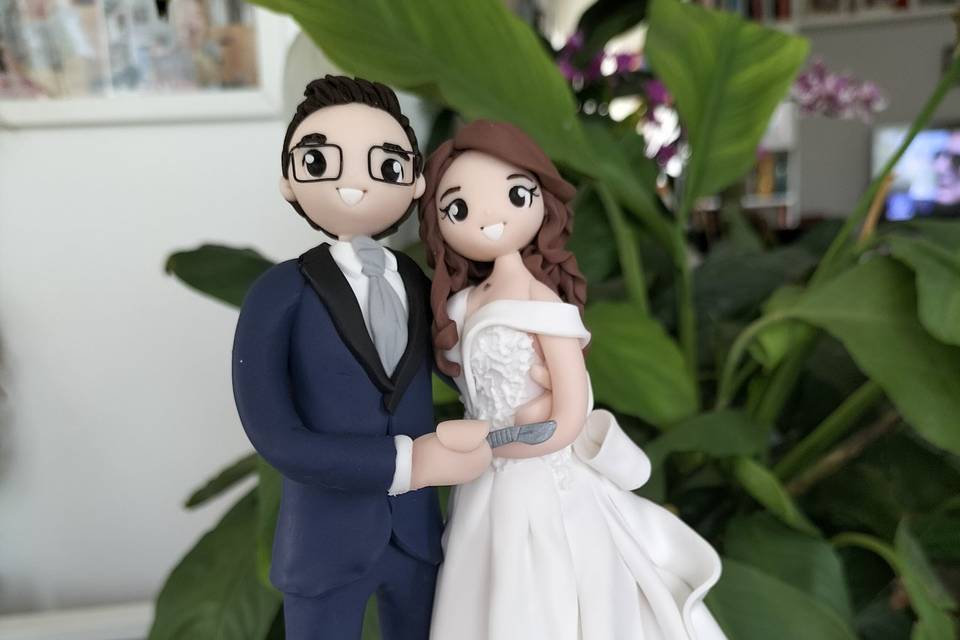 Cake topper h 18 cm base 15 cm