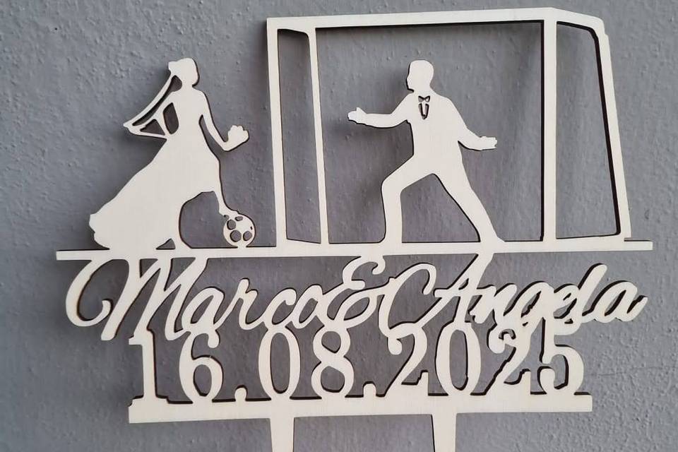 Cake Topper in legno